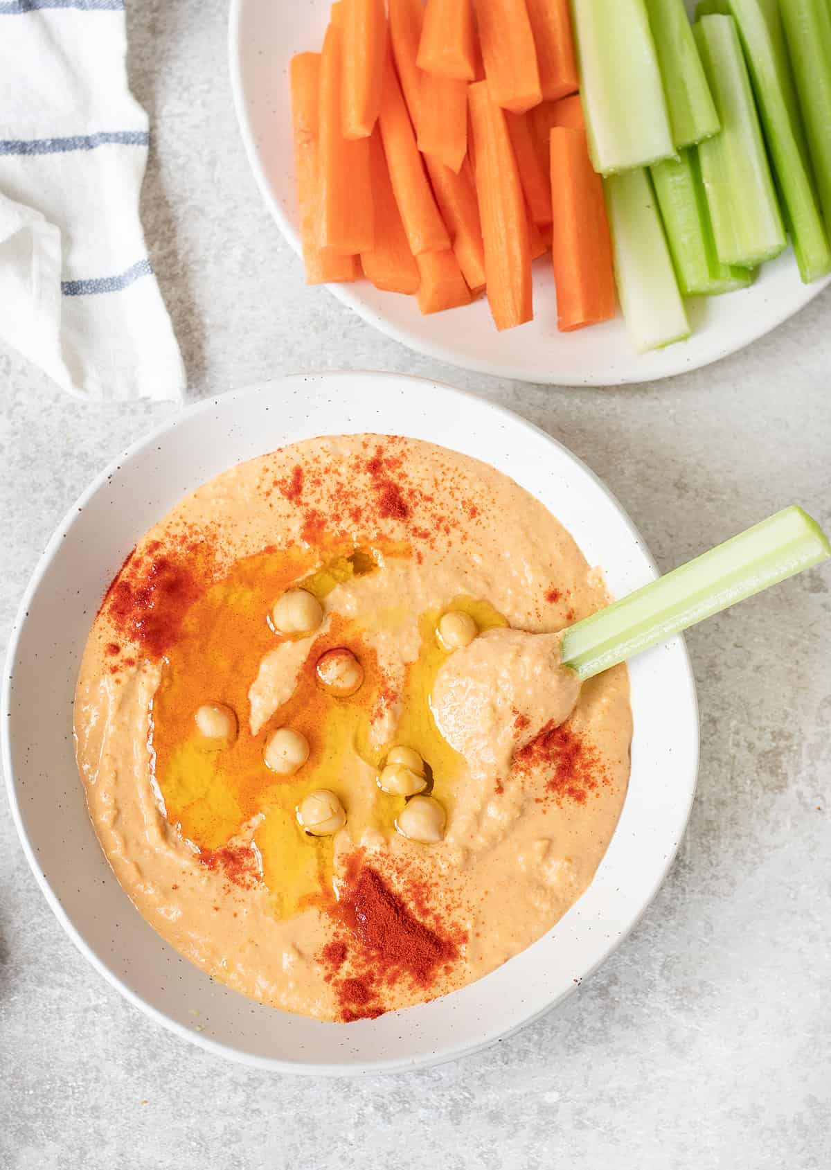 Moroccan Style Hummus Dip.