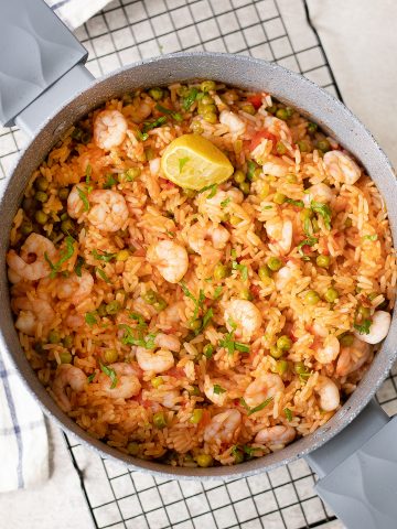 One Pan Prawns and Rice