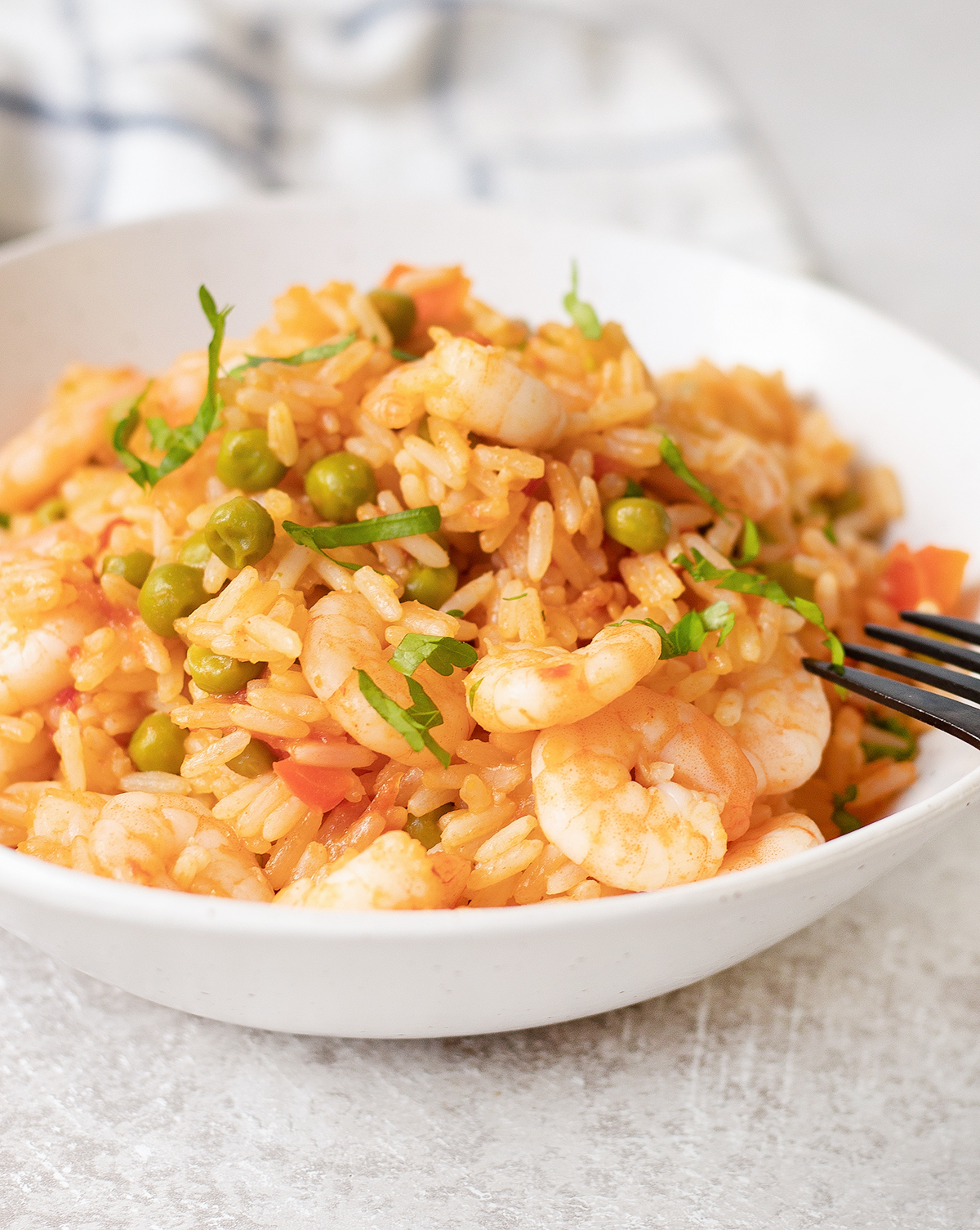 Shrimp peas and Rice