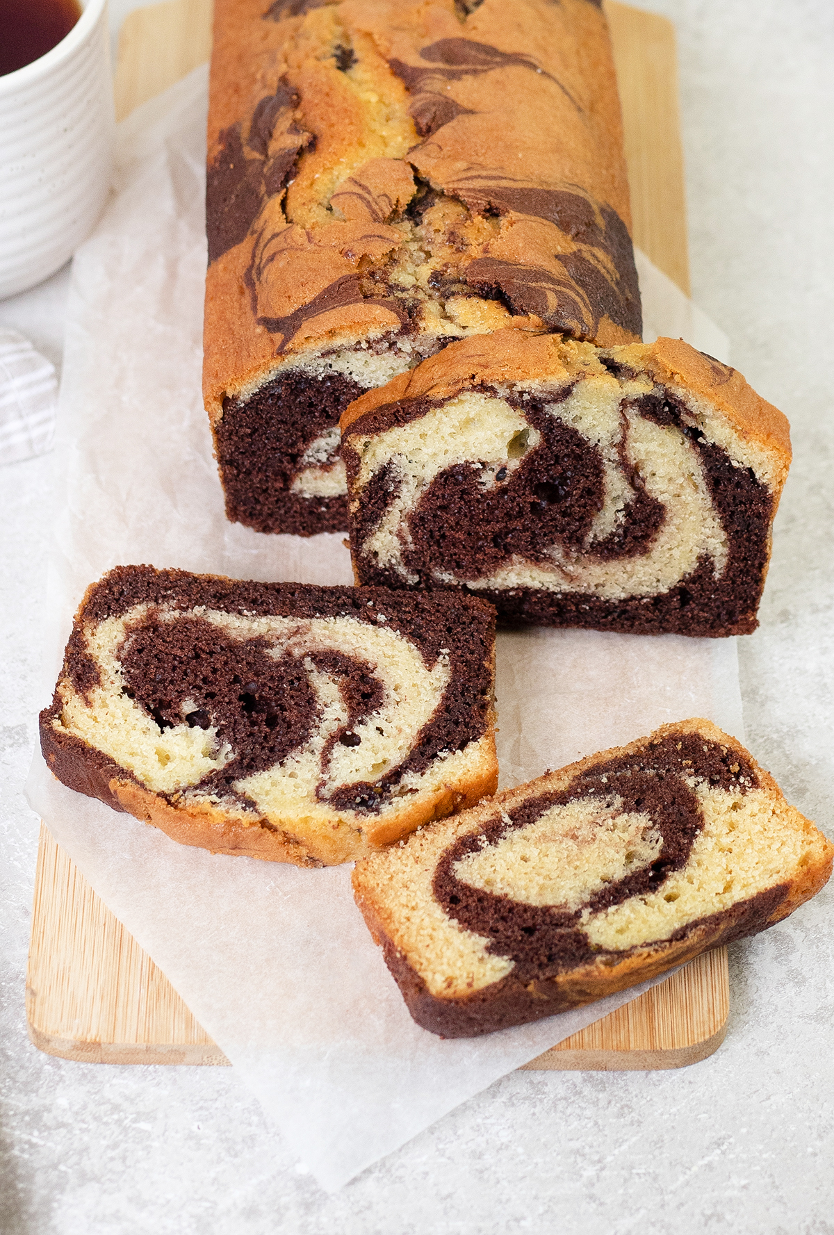 Simple Marble Cake Recipe 