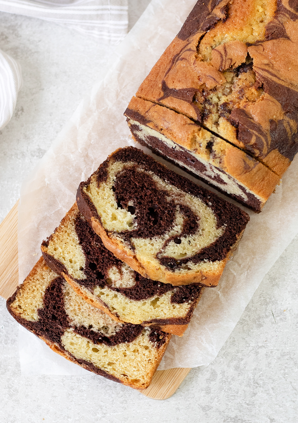 Simple Marble Cake Recipe 