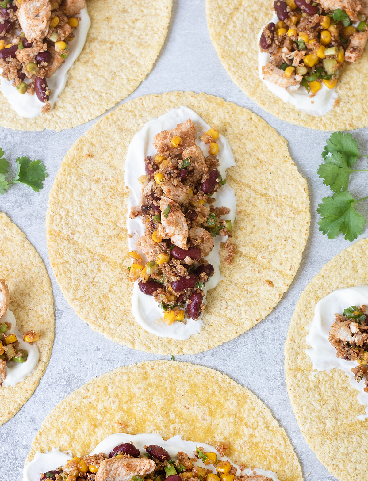 Mexican chicken quinoa wraps are delicious and flavourful.