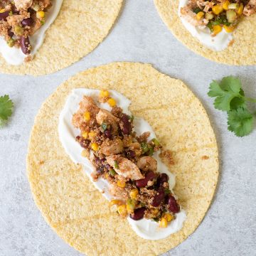 Mexican Chicken Quinoa Wraps