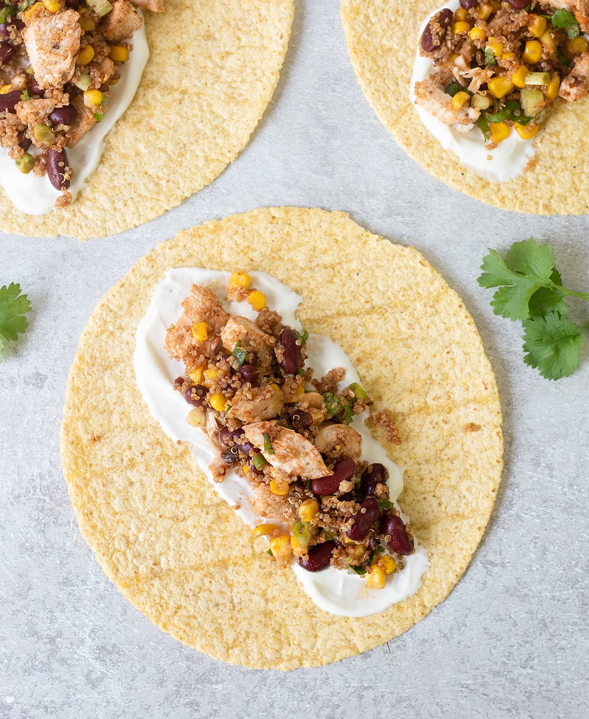 Mexican chicken quinoa wraps are delicious and flavourful