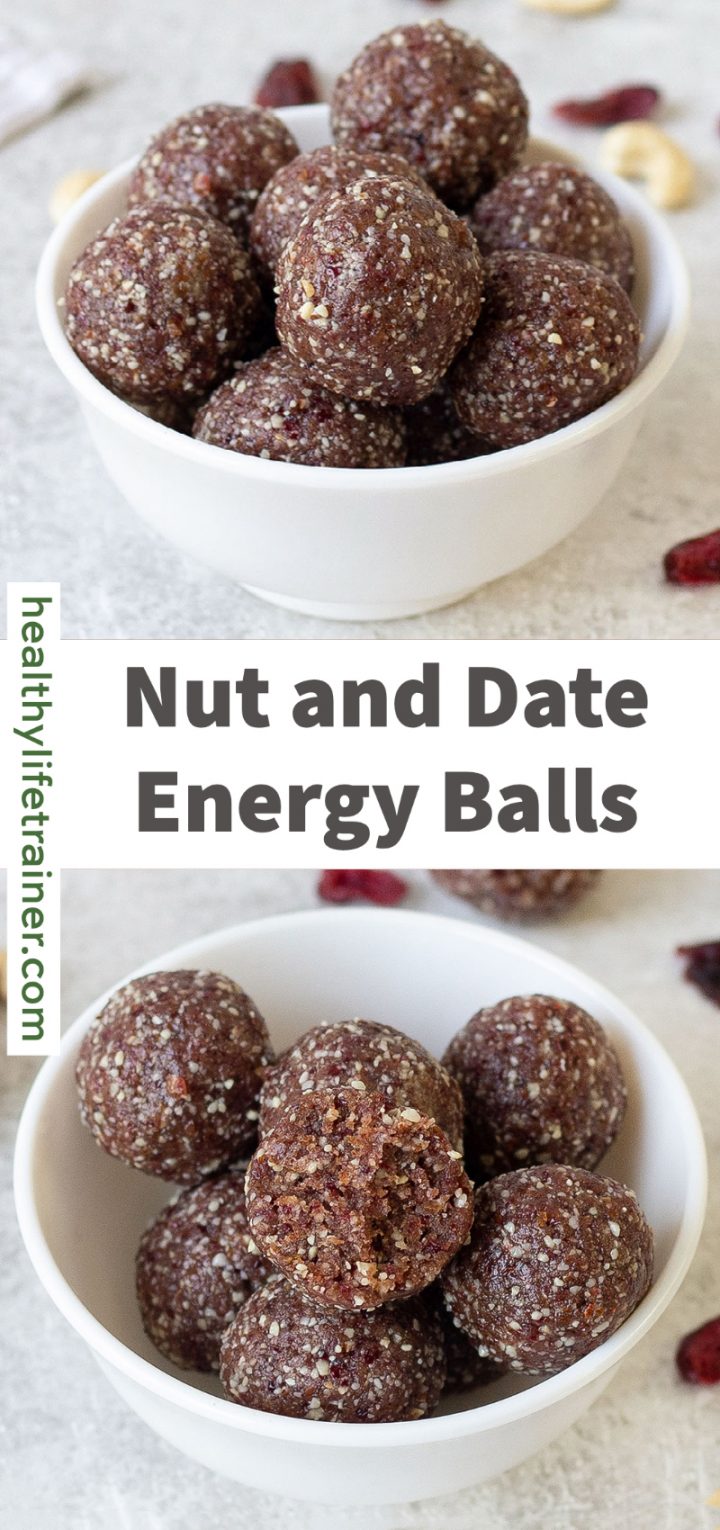 Nut and Date Energy Balls Healthy Life Trainer