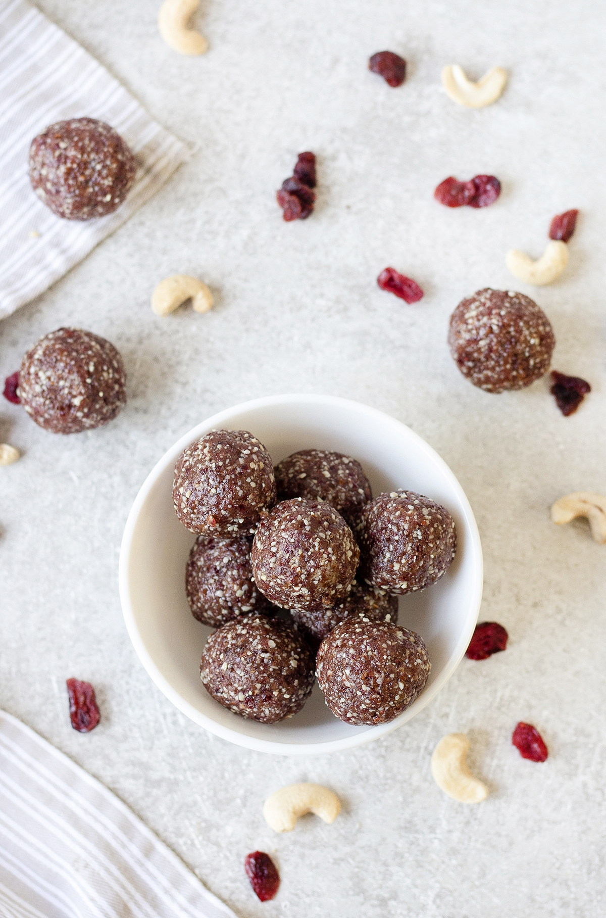 Full bowl of  Date Energy Balls