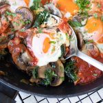 Spinach, Mushroom And Egg Breakfast Skillet