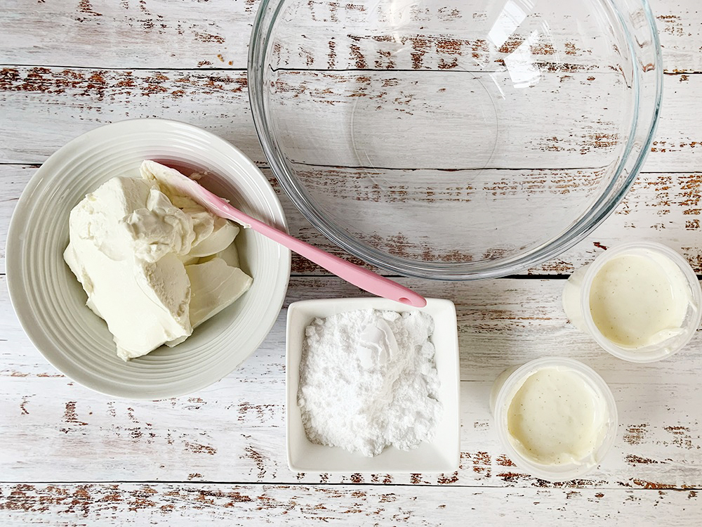 Cream cheese frosting ingredients