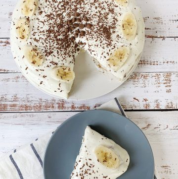Keto Banana Cake With Cream Cheese Frosting