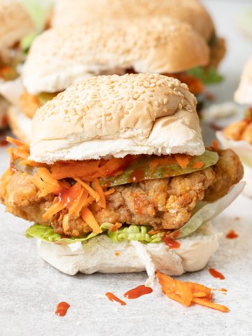 Crispy Fried Chicken Burger sandwich