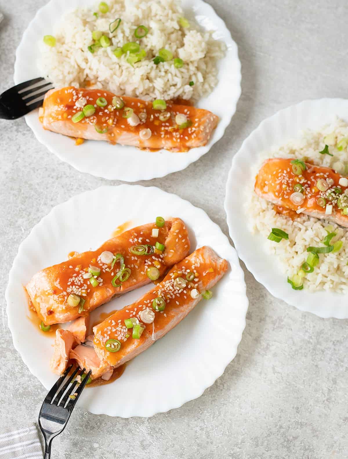 Pan Seared Salmon with Sweet and Sour Sauce