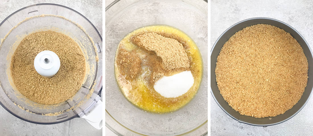 steps of making the crust.