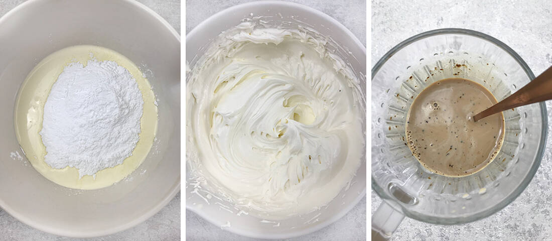 whisk whipping cream and sugar 