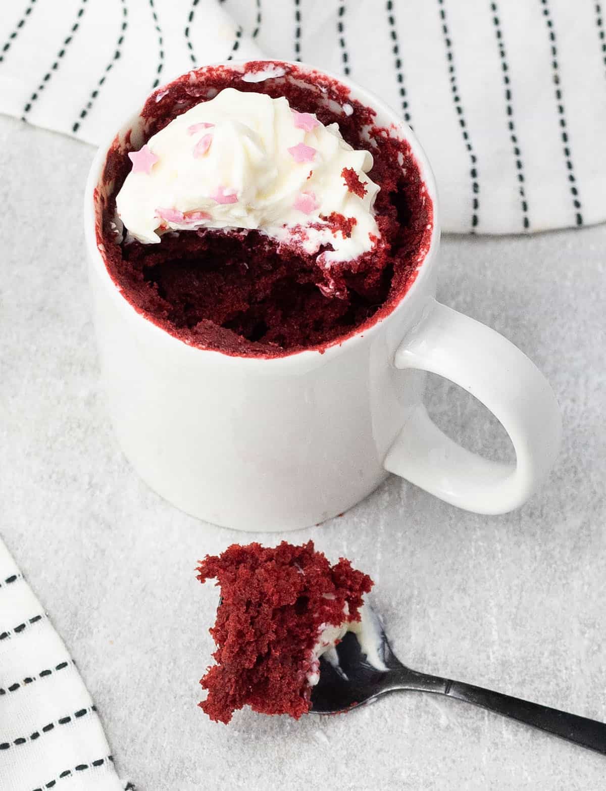 Red Velvet Mug Cake