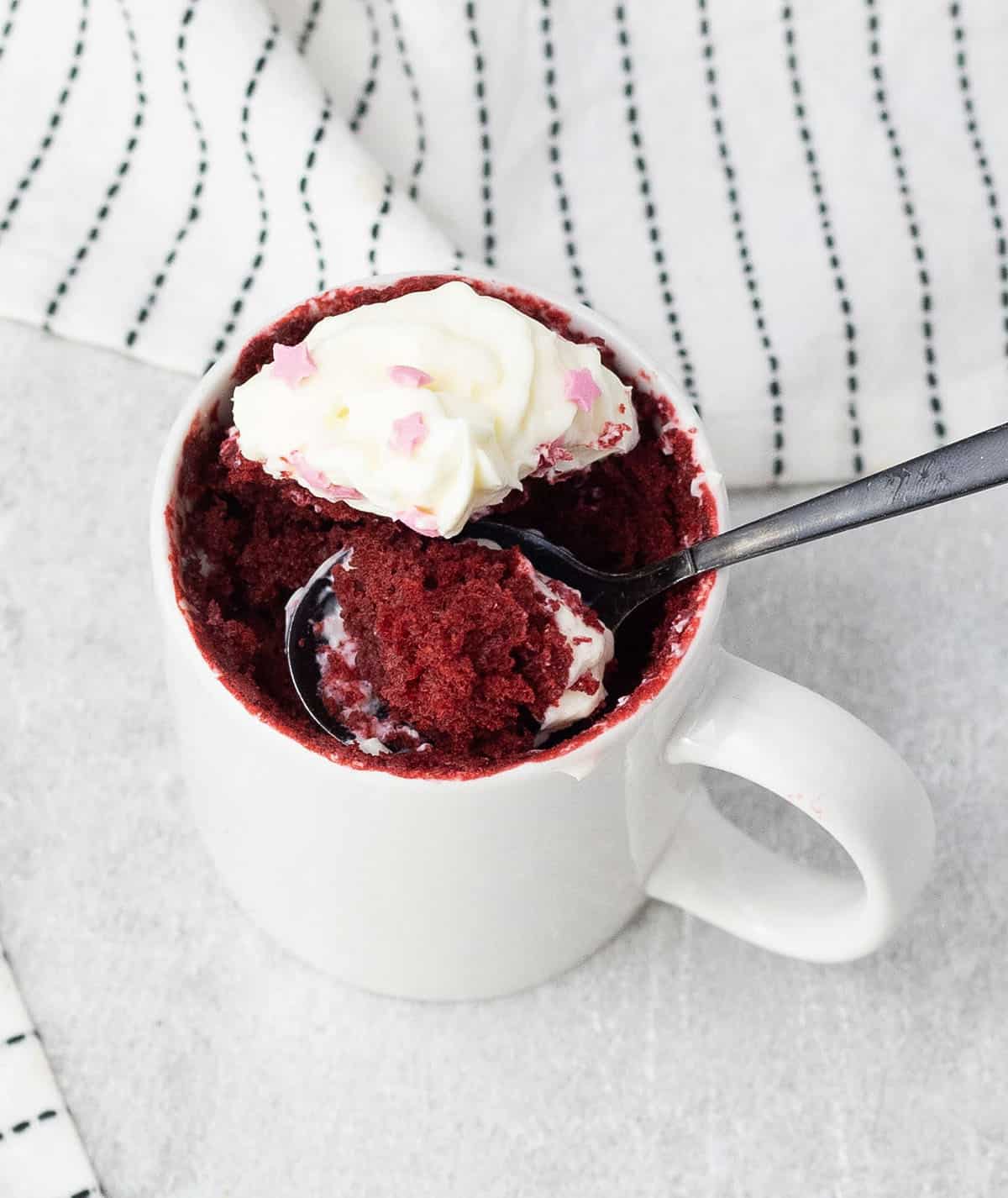 Red Velvet Mug Cake