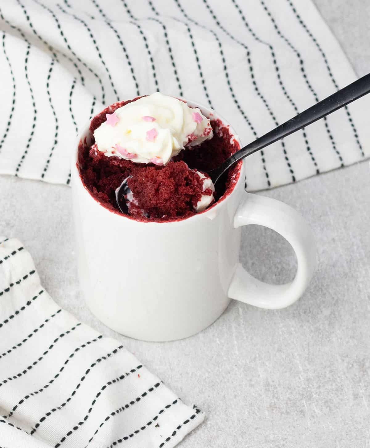 Red Velvet Mug Cake