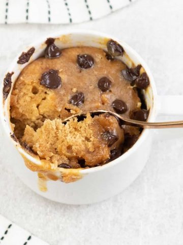 3 Ingredient Peanut Butter Mug Cake