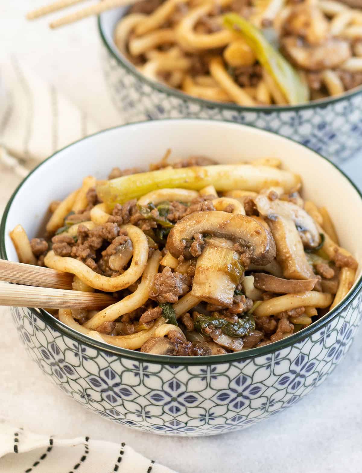 Beef Udon Stir Fry