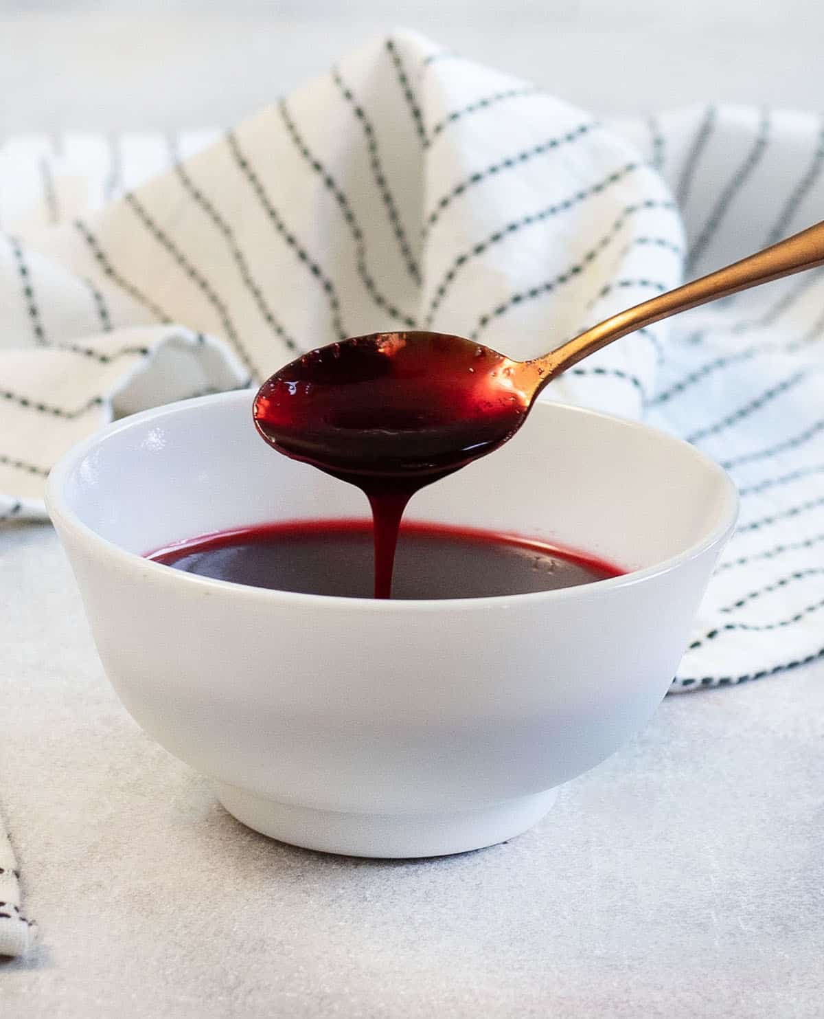 Blackberry Simple Syrup in a bowl