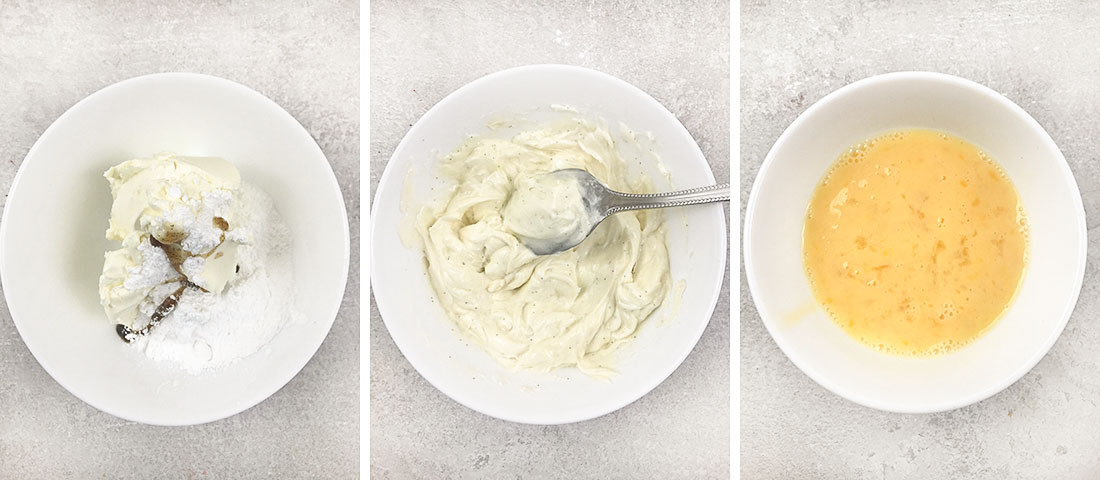 Prepare the cream cheese.