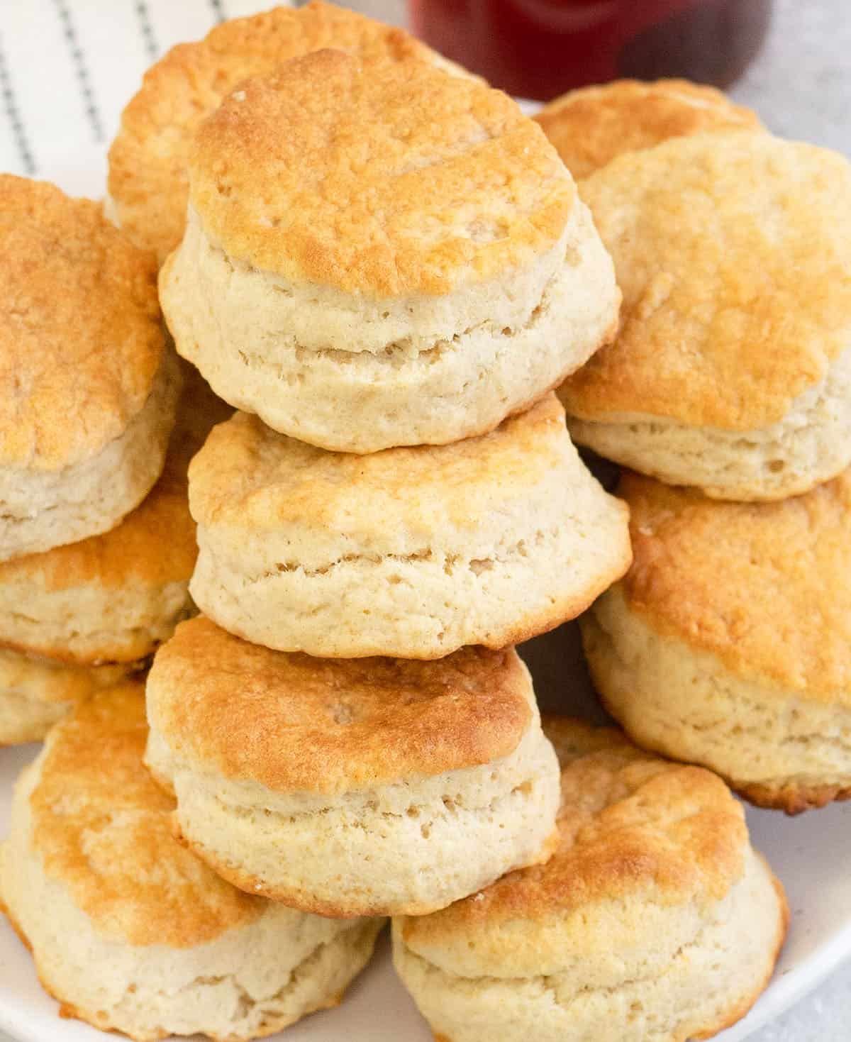 a pile of Honey Butter Biscuits