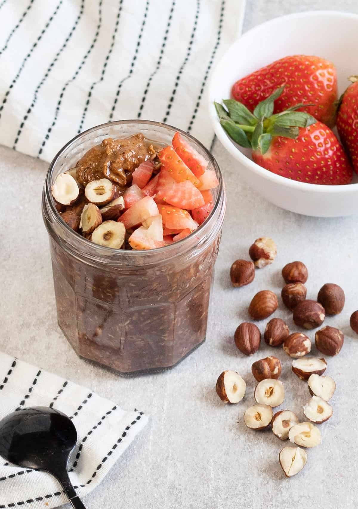 A jar full of the delicious breakfast