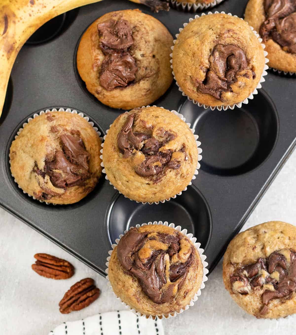Banana Nutella Muffins