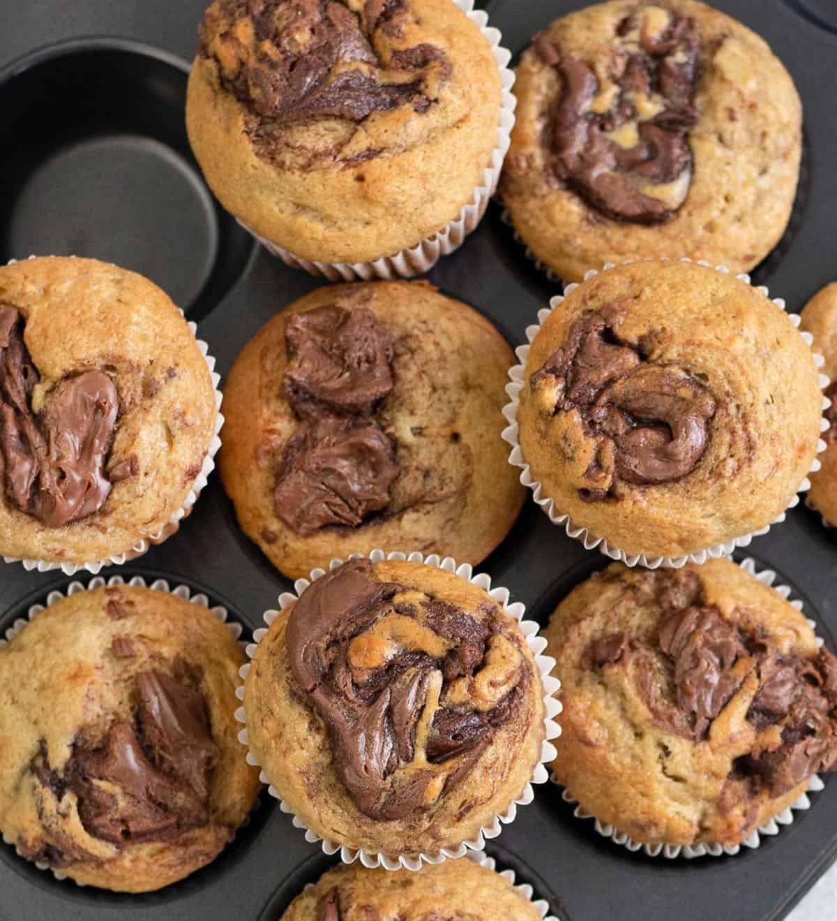 Banana Nutella Muffins
