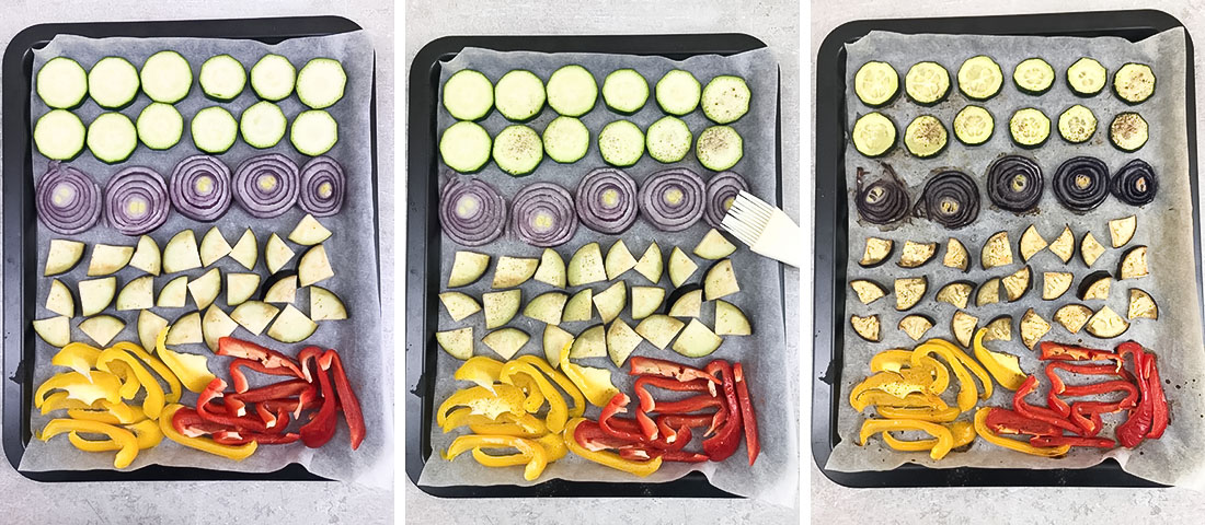 Prepare the veggies.