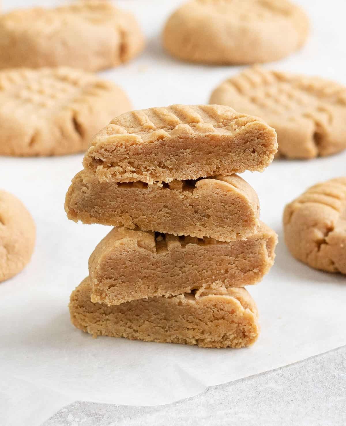 Gluten Free Almond Flour Peanut Butter Cookies