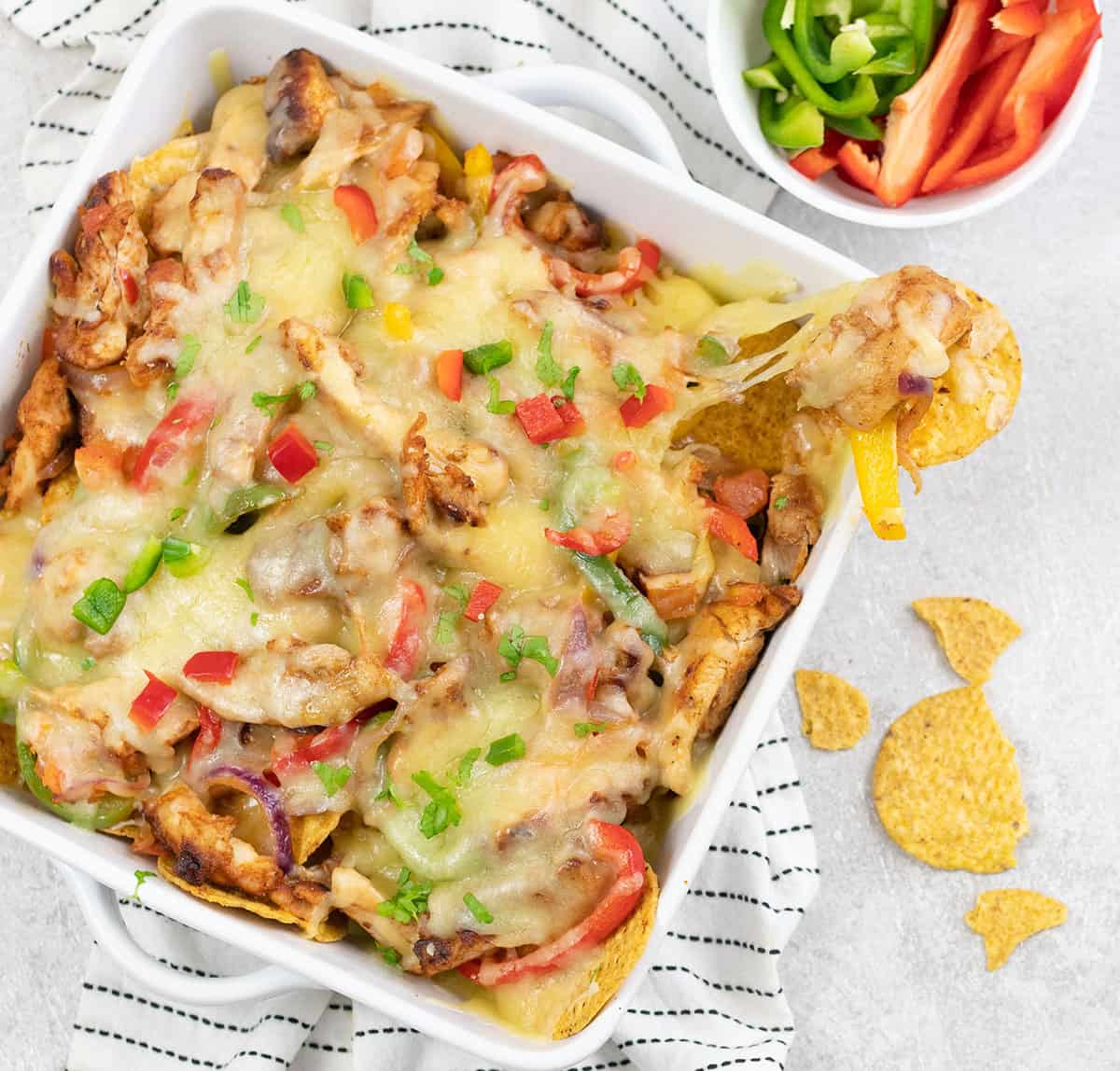 Chicken Fajita Nachos