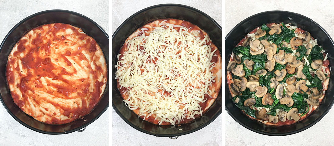 Steps of making the recipe by photos.