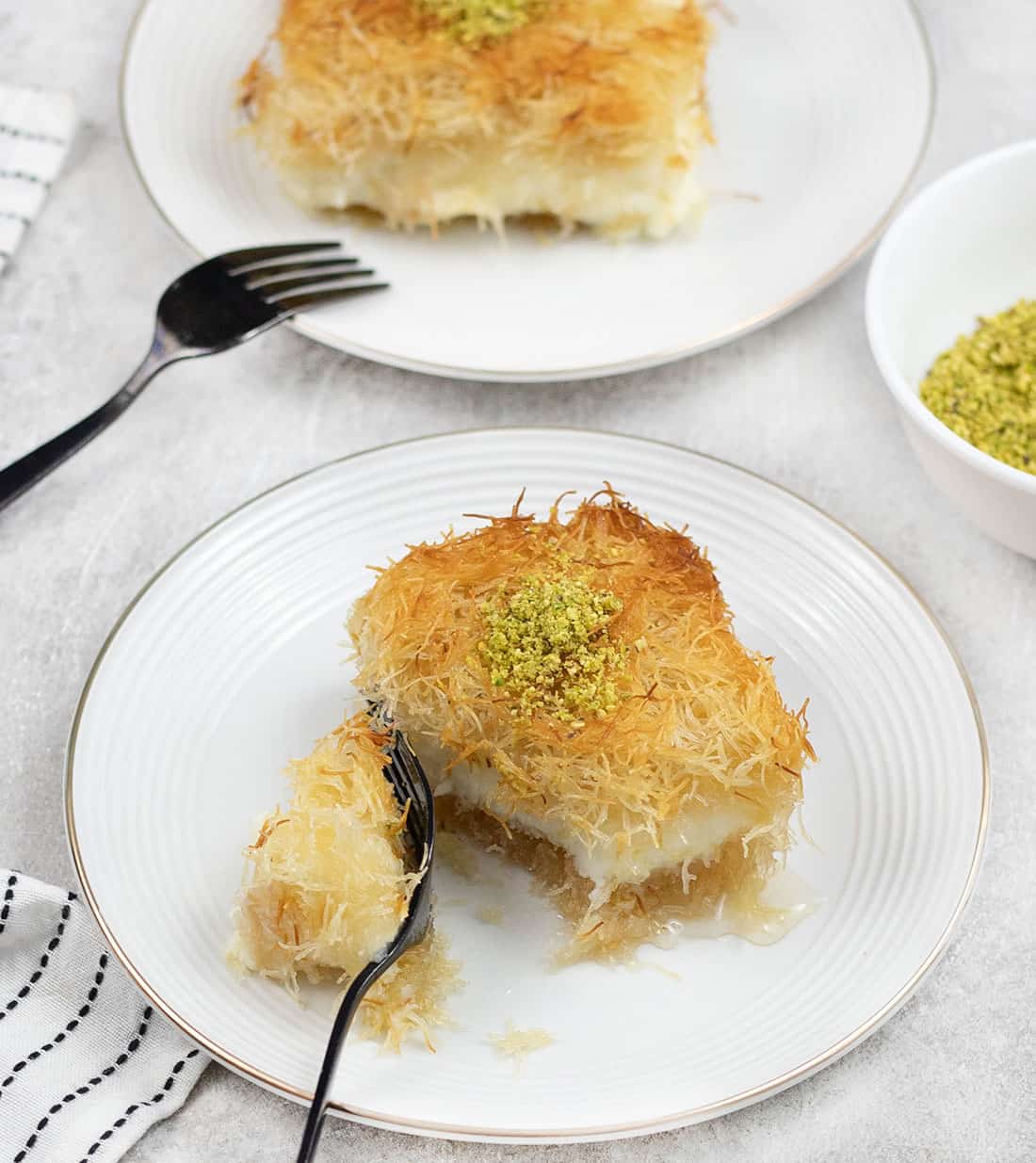 Kunafa with Cream