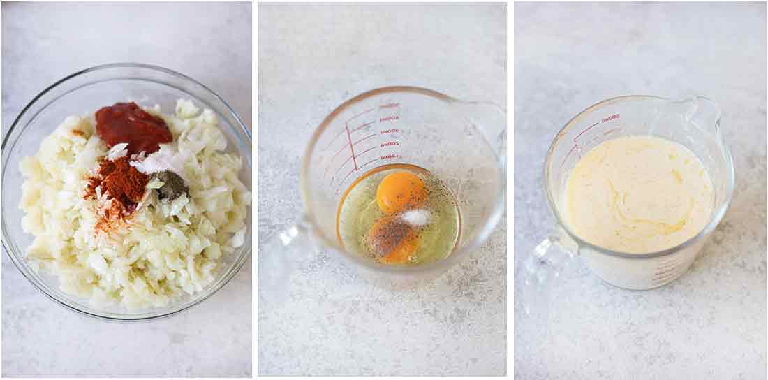 Preparing the filling