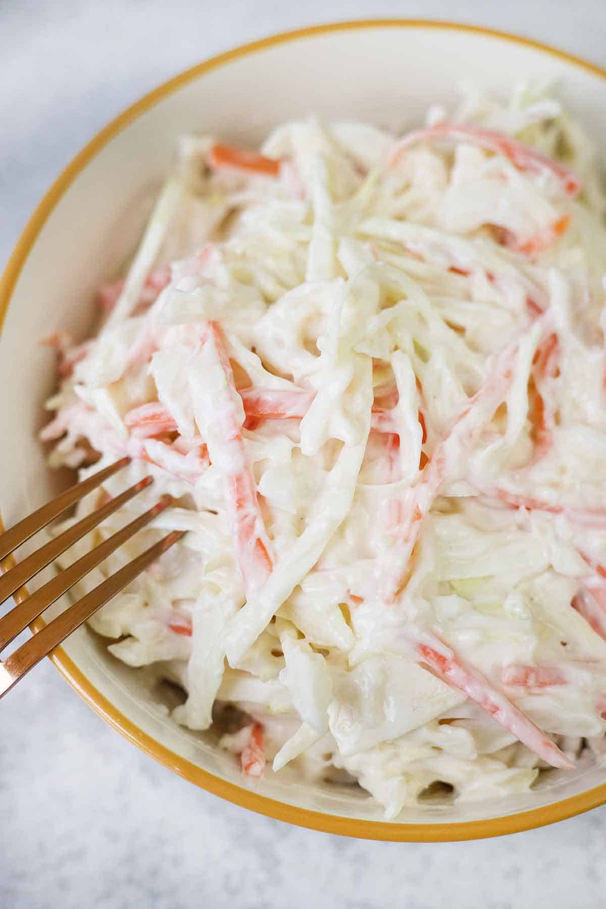 Easy Summer Coleslaw Salad Recipe