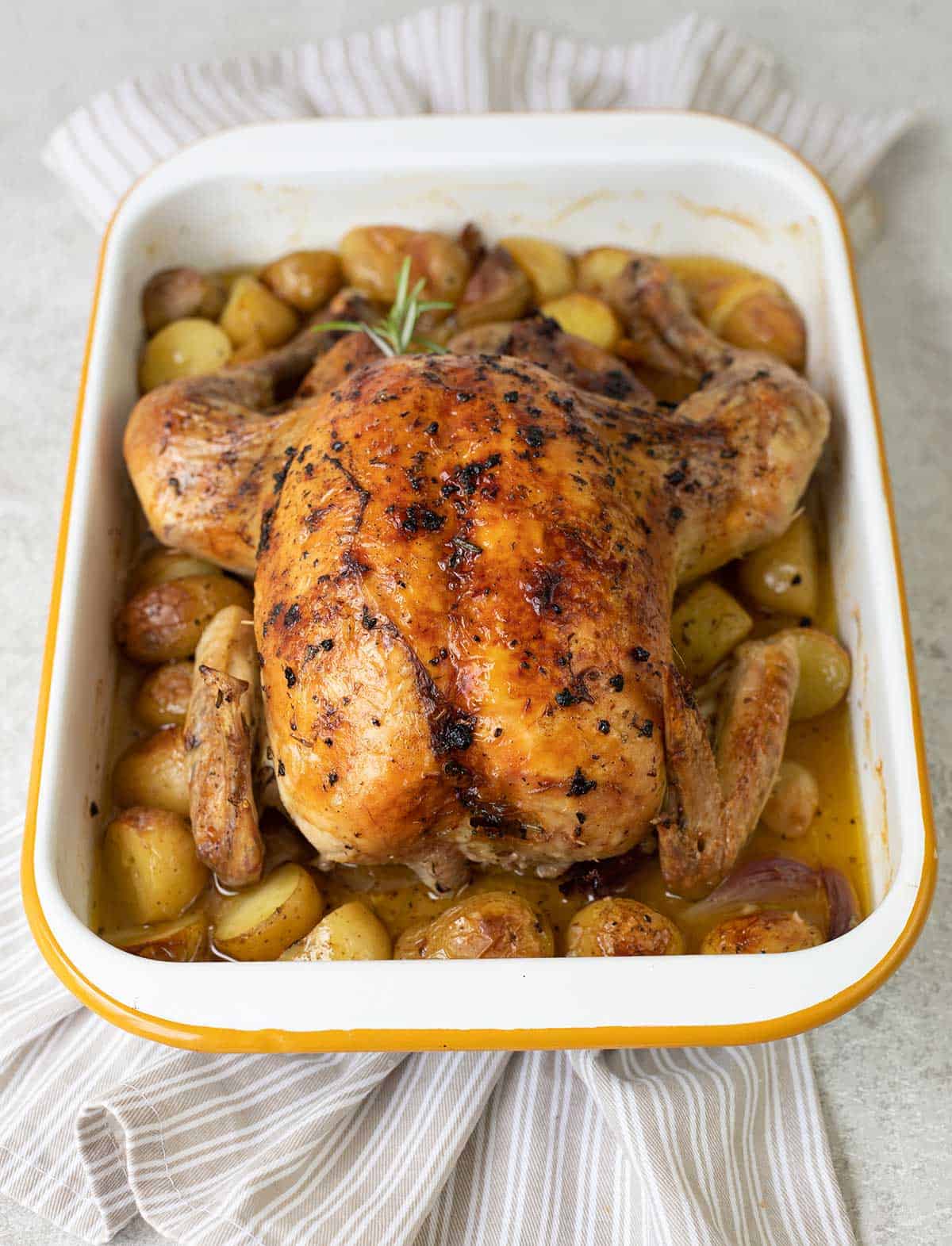 Roasted Lemon Rosemary Chicken With Potatoes