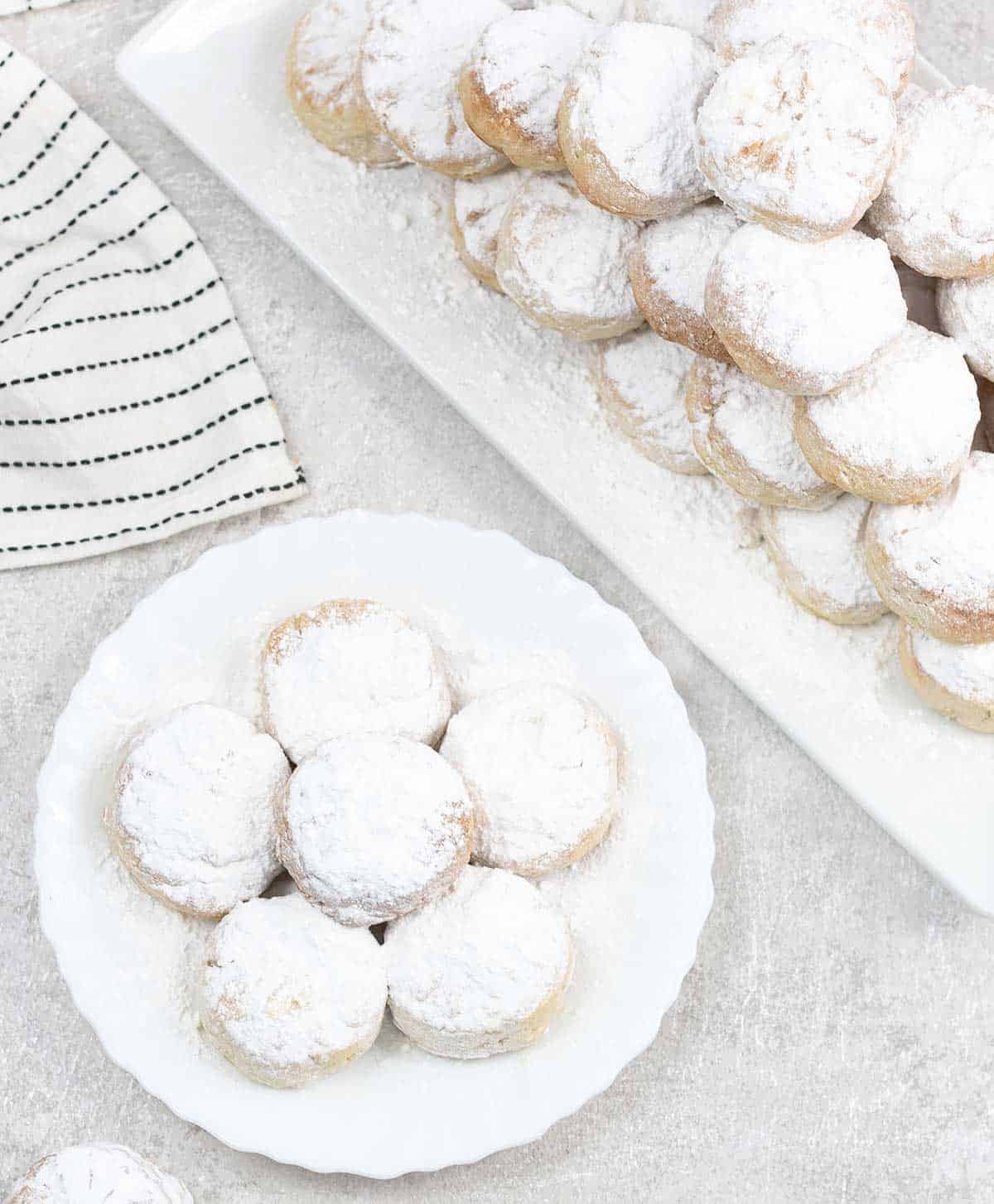 Egyptian Eid Cookies in a plate