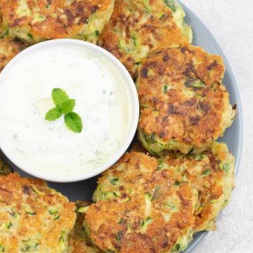 Cheesy Courgette Fritters