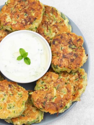 Cheesy Courgette Fritters