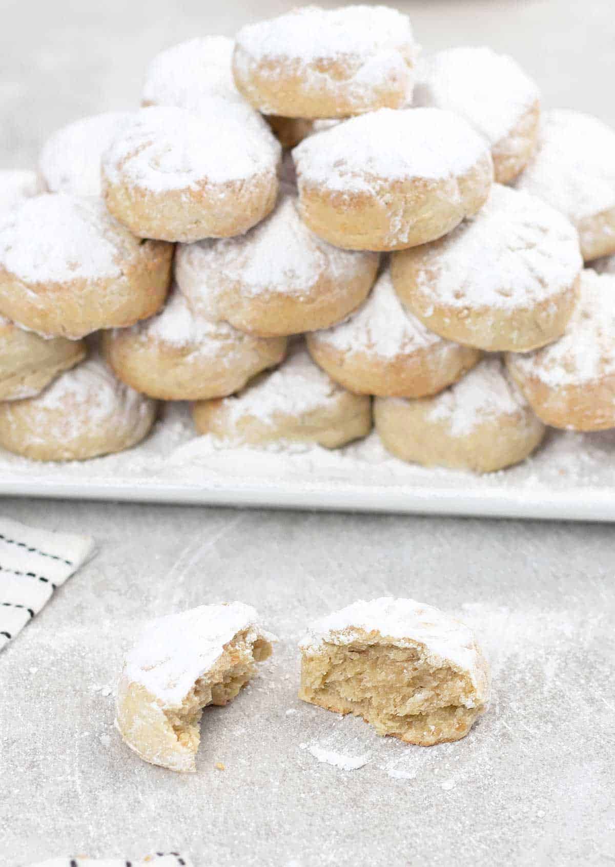 Egyptian Eid Cookies in a plate