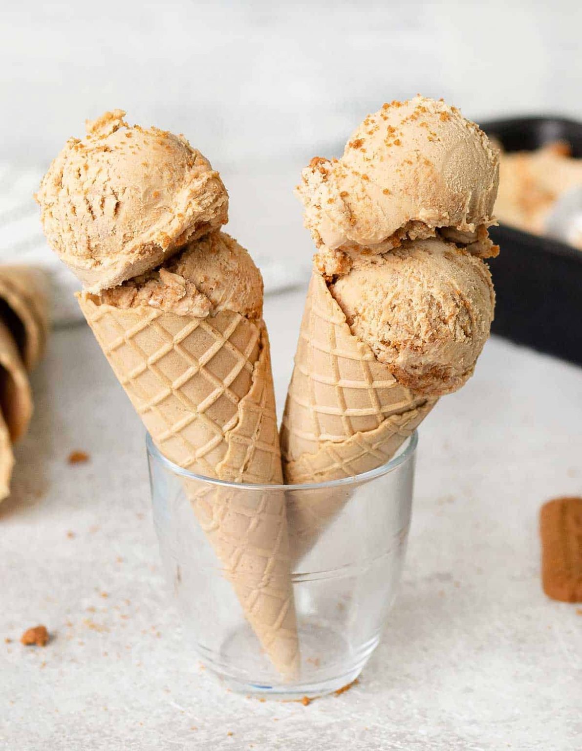 Biscoff Ice Cream Recipe (No Churn) Healthy Life Trainer