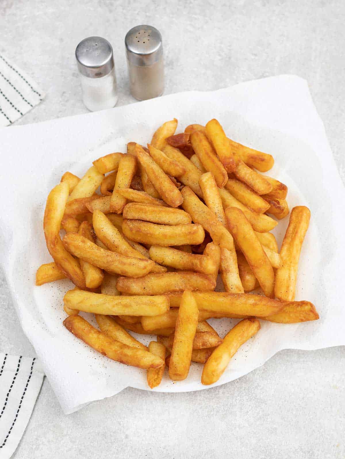 crispy Belgian Fries in a plate.
