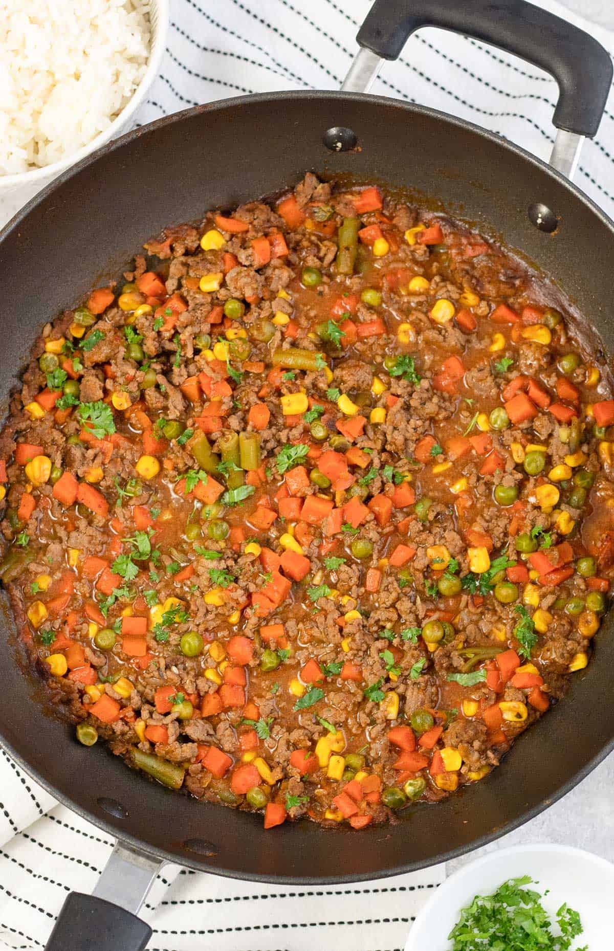 Savoury Mince with beef and veggies