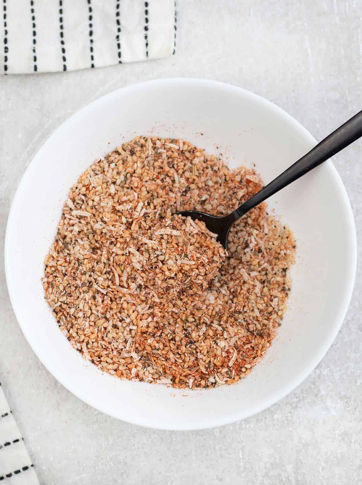 Salad Spice Mix in a bowl.