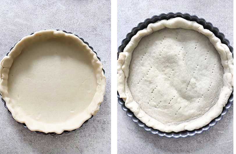 bake the crust.