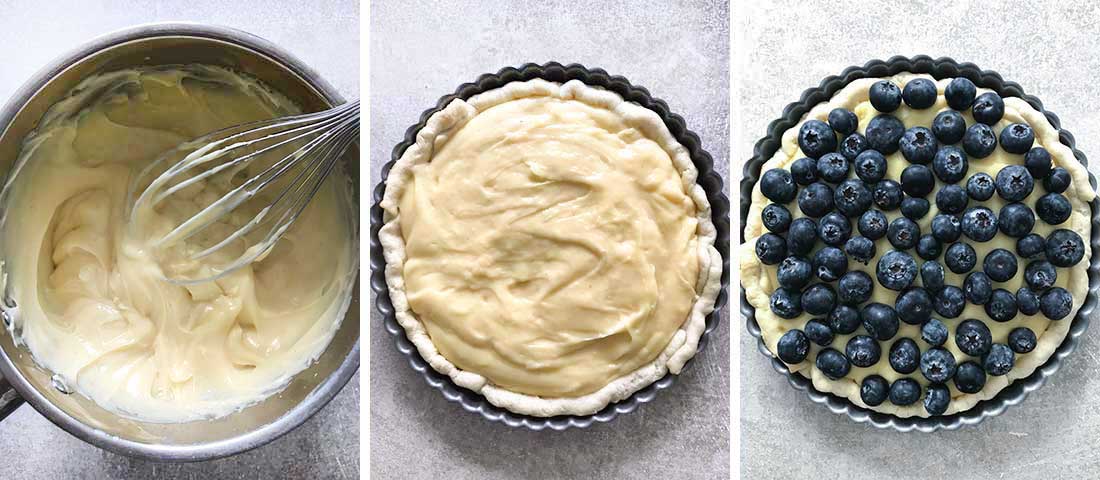 assemble the tart.