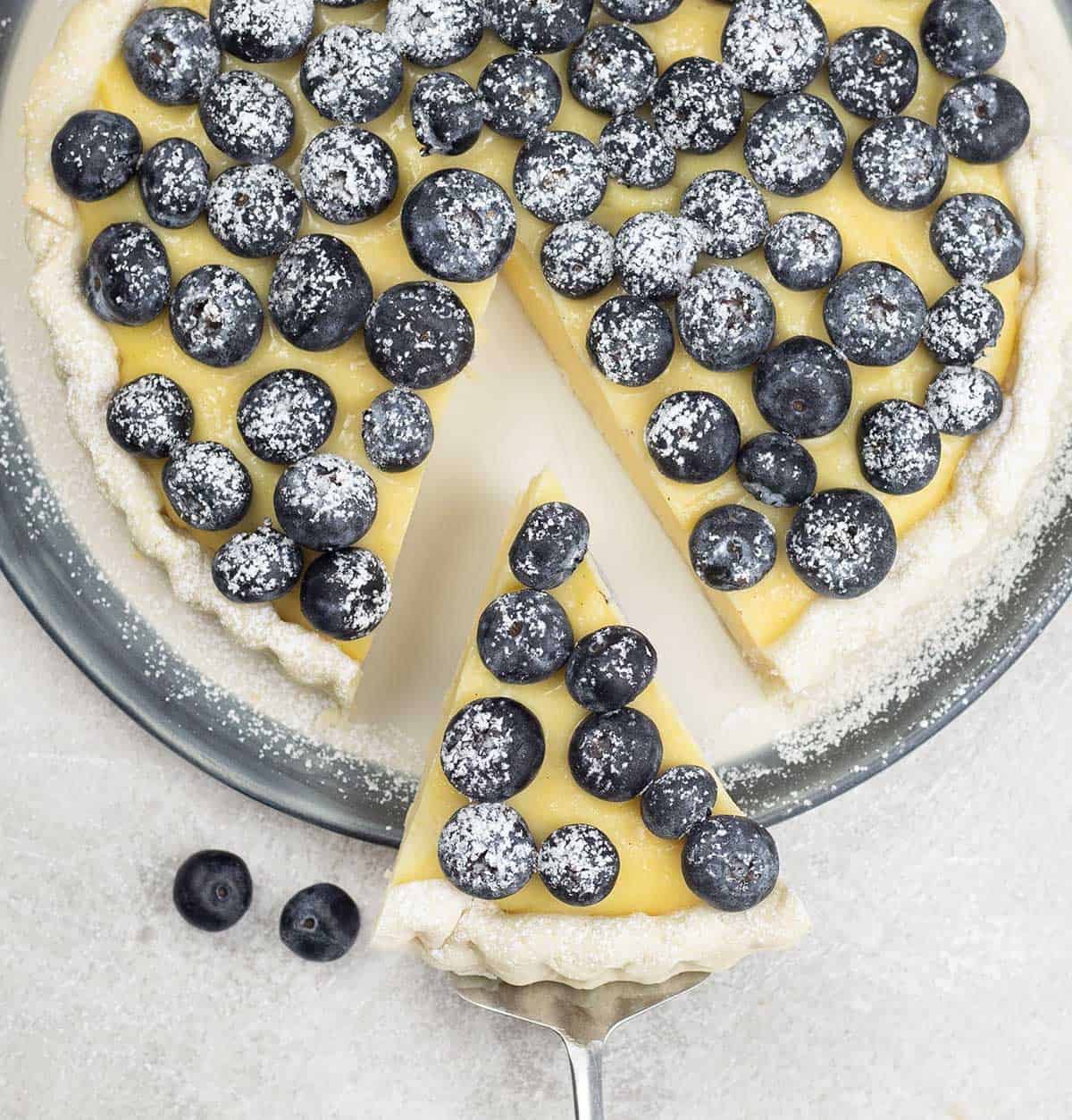 Blueberry Custard Tart