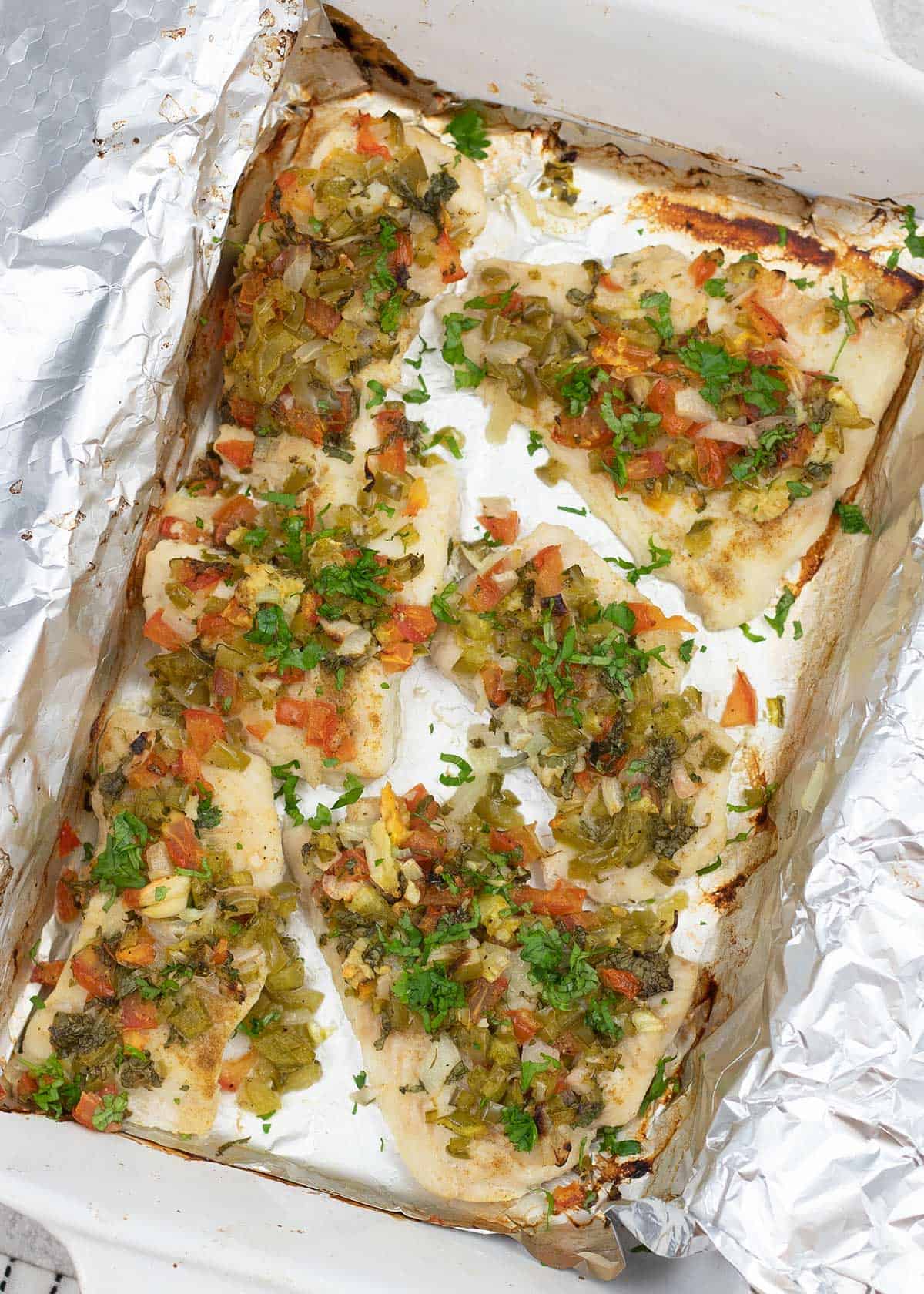 Oven-Baked Sea Bass Fillets in Foil