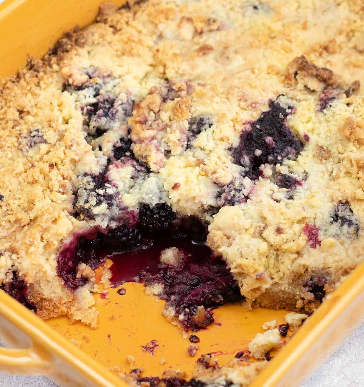 Easy Blackberry Cobbler With Cake Mix