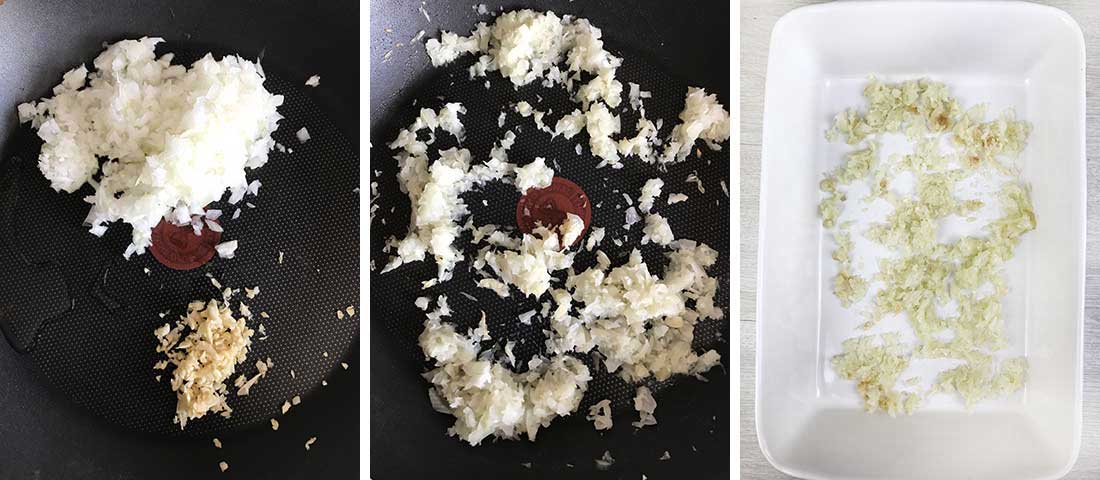 steps of making the recipe by photos